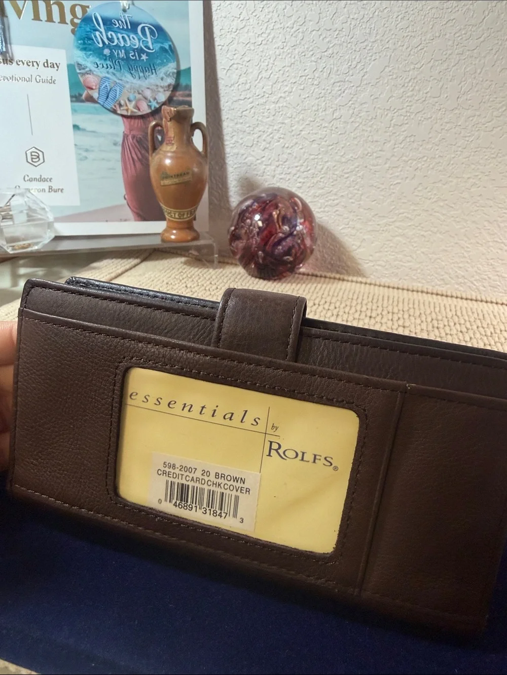 Rolfs Brown Leather Men's Card Holder Wallet